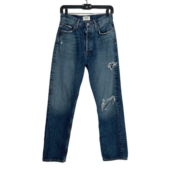 AGOLDE 90's Pinch Waist High Rise Straight Jeans - Picture 2 of 5